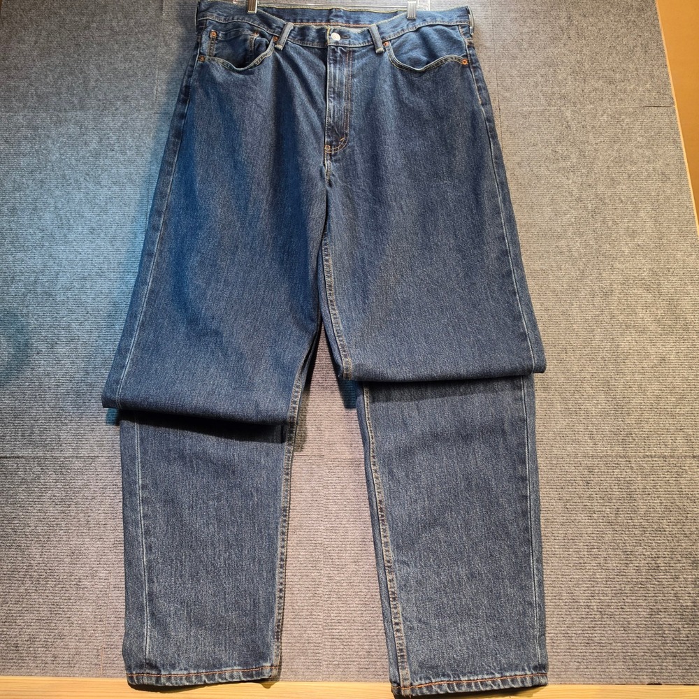 Levis 560 Loose Fit Jeans Mens 38x36 Blue Good Baggy Tapered Denim